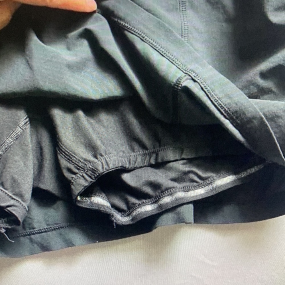 Black Mini Skirt with Drawstring - image 3